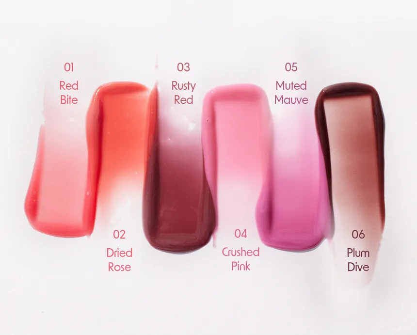 CODE GLOKOLOR Color Lipcerin - 6 Colors [#01 Red Bite] 15 ML